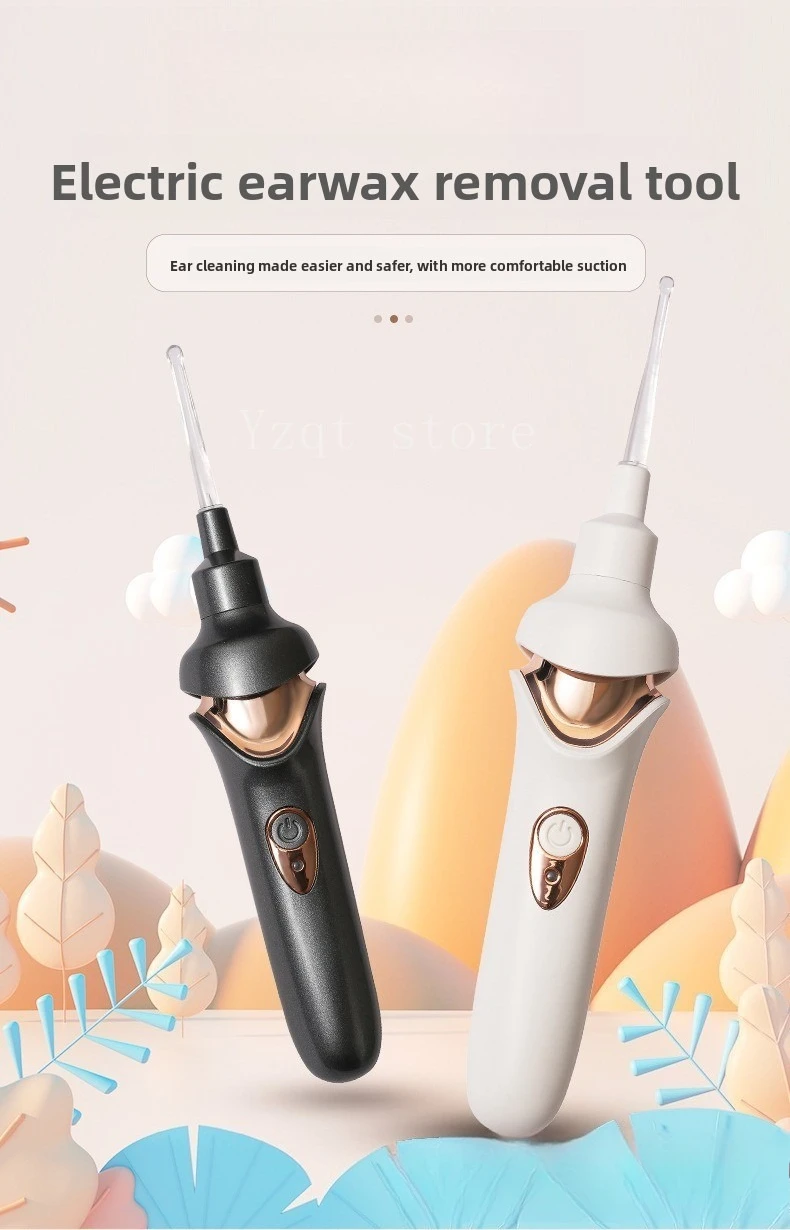 Electric ear plucking artifact sucks earwax plucking ears Adult ear plucking Children's visual luminous earwax cleaner ear