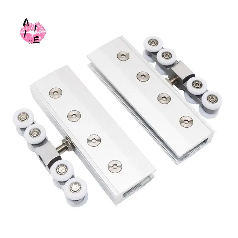 

A11E-8 Rounds For Glass Hanging Wheels Glass Sliding Door Rollers Bedroom Meeting Room Wardrobe Door Roller Silent Caster