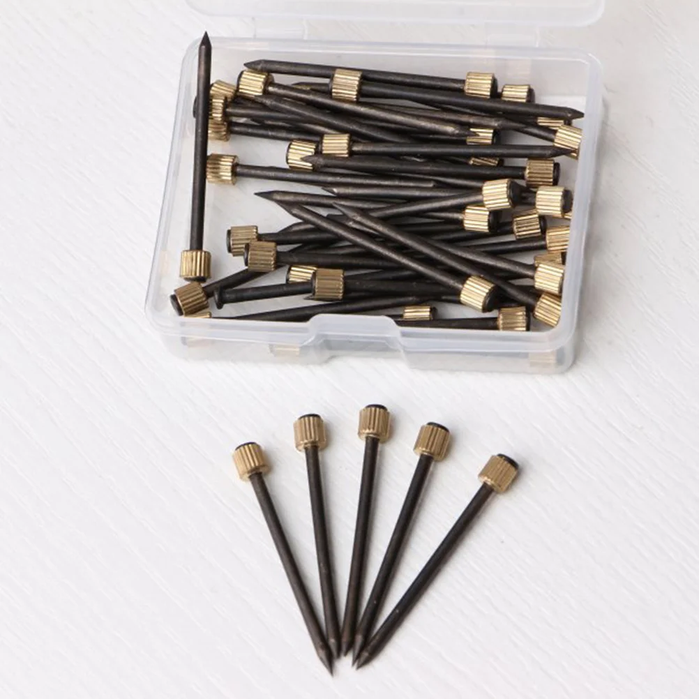 50개 고품질 구리캡 못 사진 프레임 강력한 벽걸이용 철제 DIY 공예 핀 프리미엄 사진 못 내구성 있는 프레임 고정