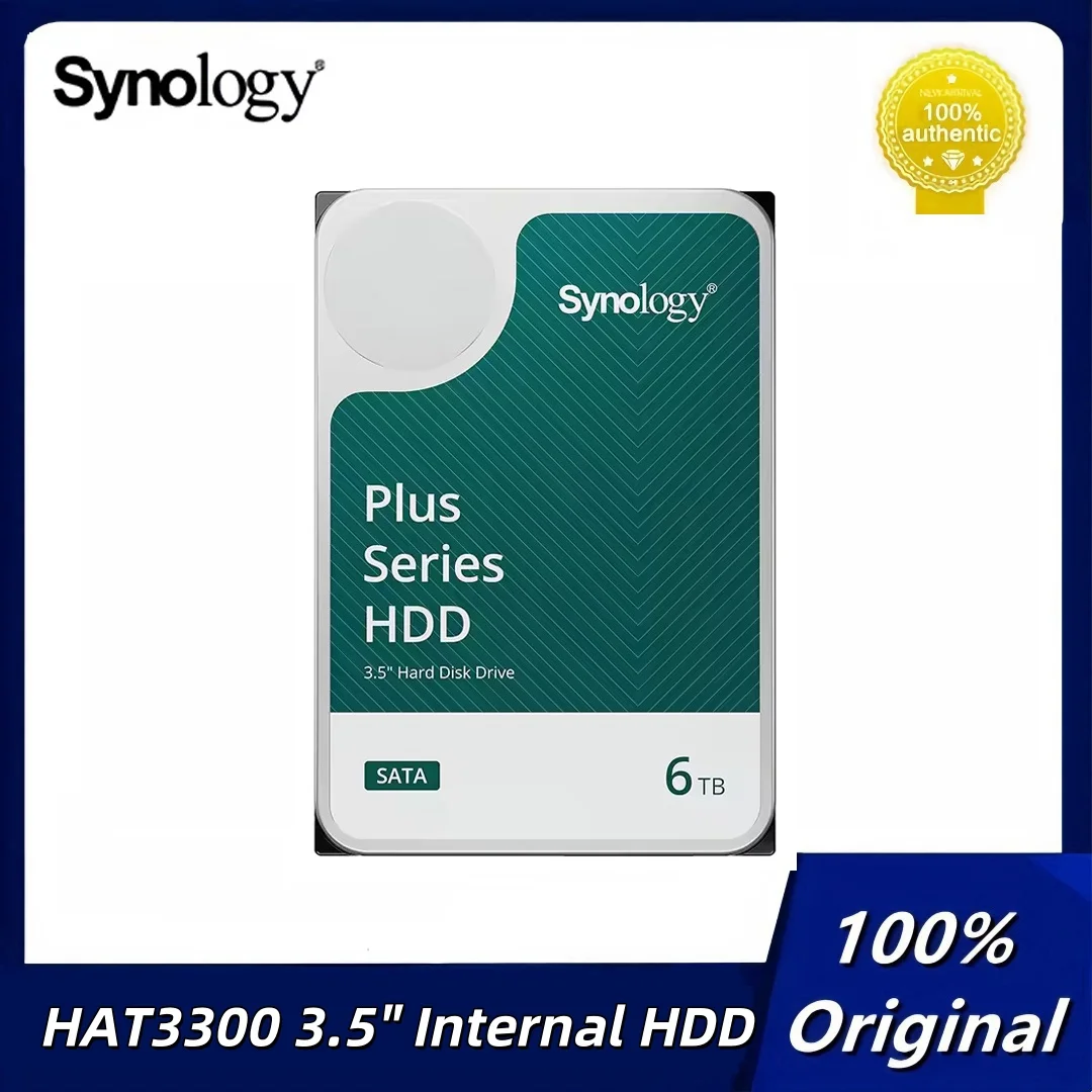 

Synology HAT3300 6 ТБ 4 ТБ Plus Series SATA HDD 3,5-дюймовый внутренний жесткий диск