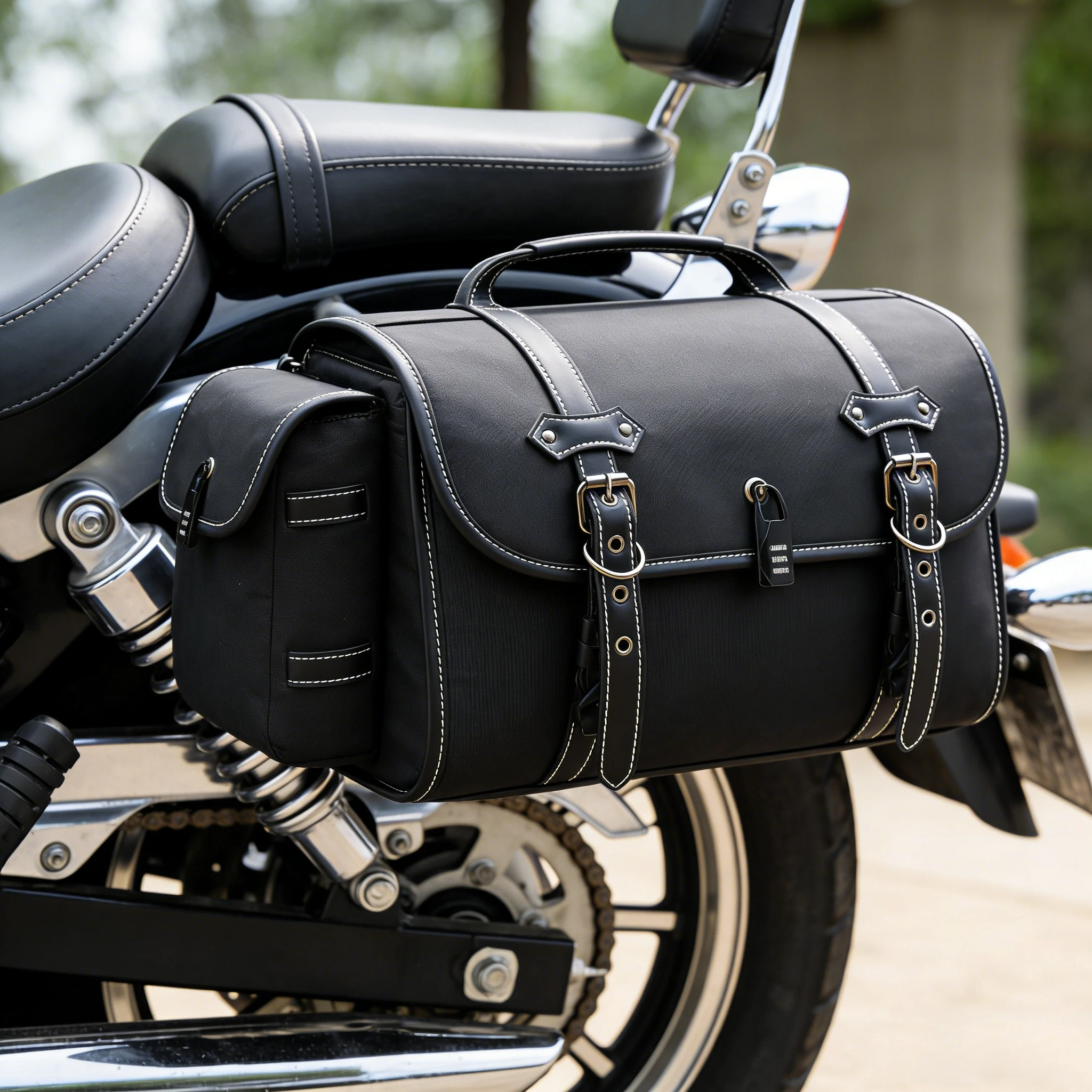 

Modified Motorcycle Side Saddle Bags Universal Waterproof Password Lock Motorbike Rear Tail Luggage Bag for Motorcycle Refit