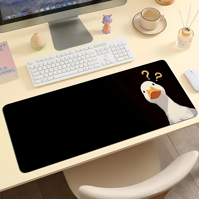 Cute Animal & Space Mouse Pad with Dachshund Puppies, Confused Goose,Black Cat, Music Cats & Cosmic Planets for PC Office Gaming