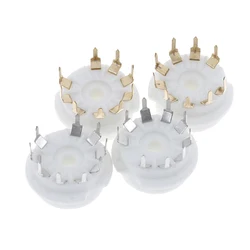 1Pc gold plated 9pin pcb ceramic tube socket valve base for 12AX7 12AU7 ECC83