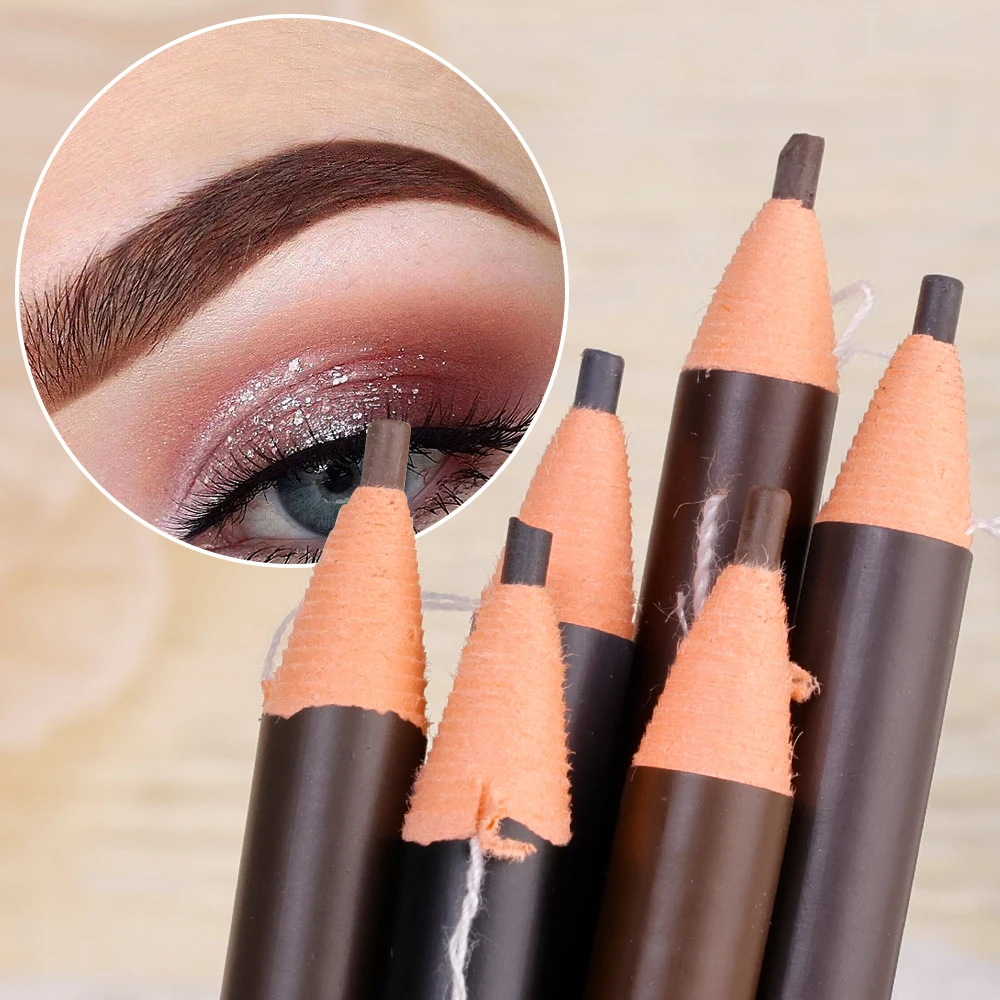 EyebloggPays l-Crayon à sourcils imperméable avec pinceau, stylo à teinte naturelle, longue durée, maquillage cosmétique professionnel