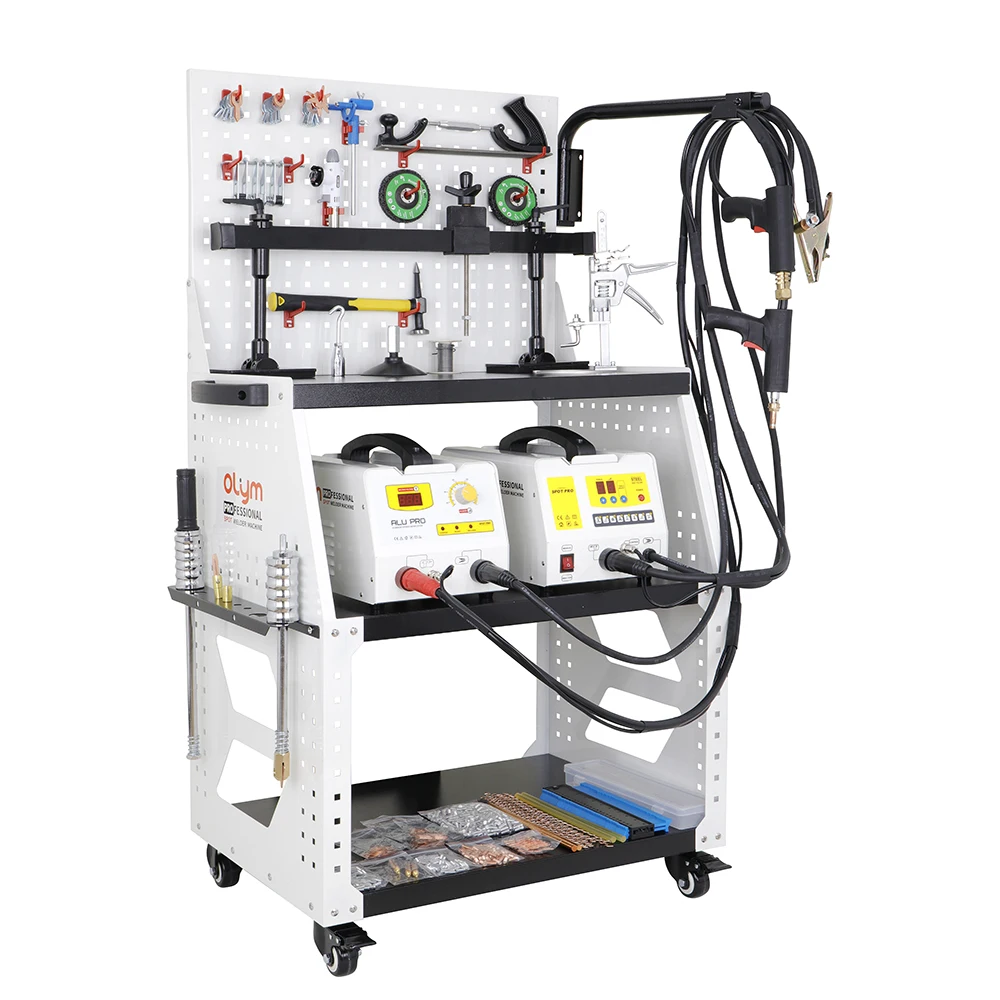 

35DN TOP CONFIGURATION Steel and Aluminum Body Repair Machine Dent Puller Pulling Equipment with Trolley for Auto Car Workshop