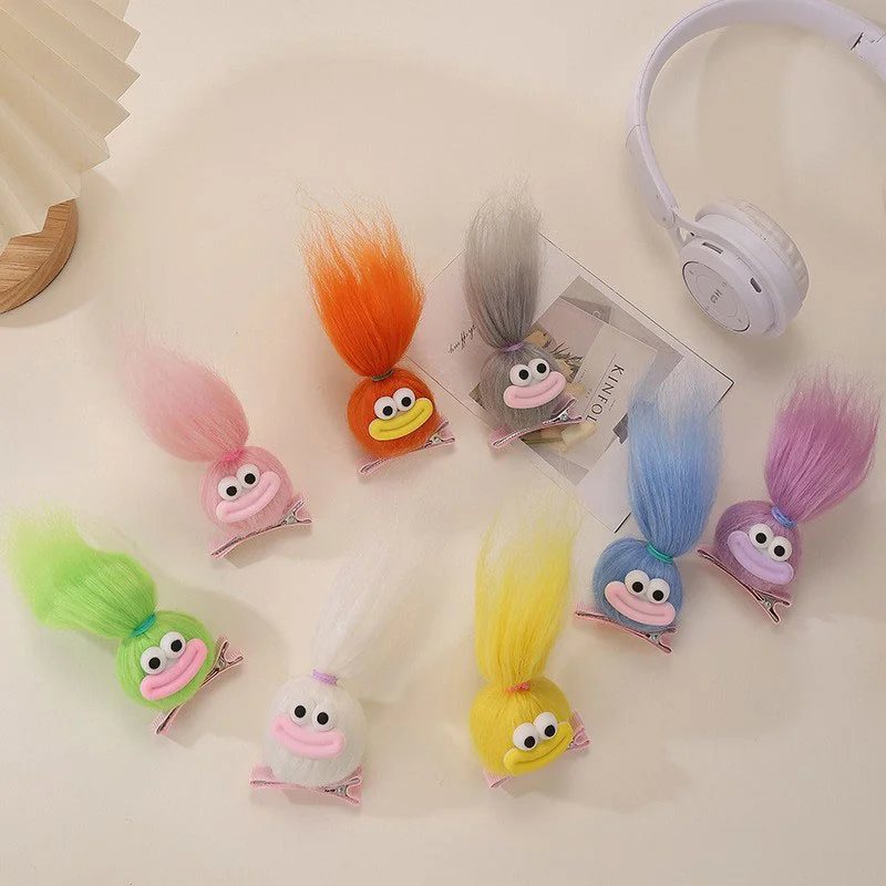 Quirky Ugly Cute Sausage Mouth Hair Clip Hairpin Plush Cute Big Mouth Hair Accessories