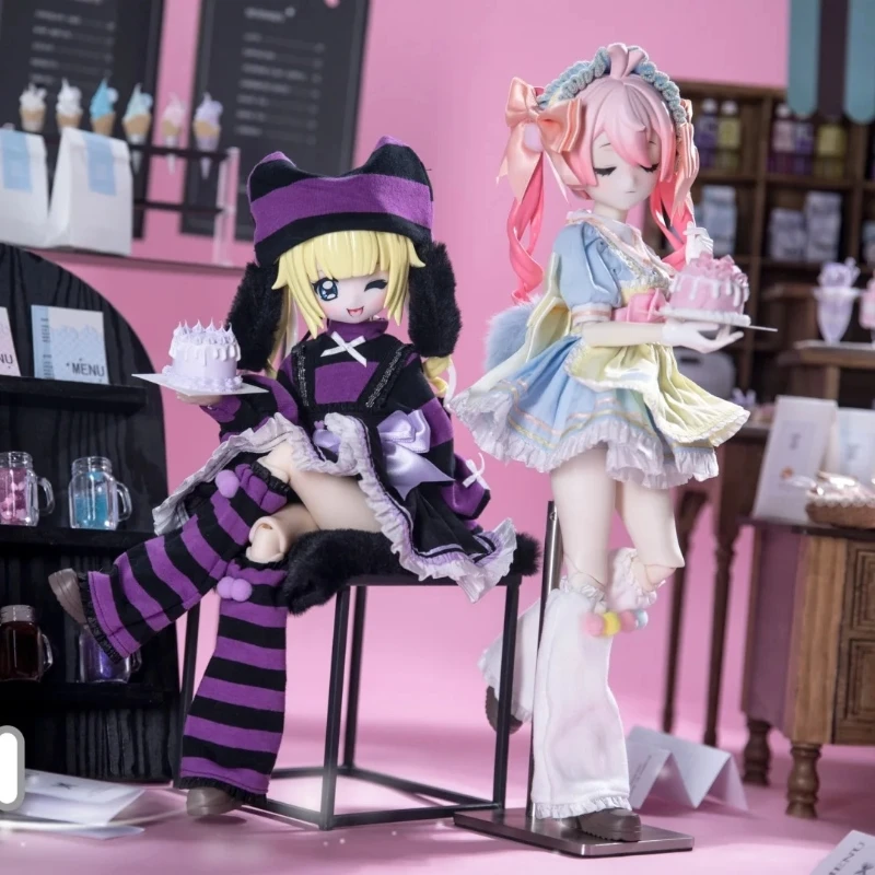 Ufdoll سلسلة مشروبات الشاي تمثال زائد 1/5 نسبة BJD دمية مشتركة المنقولة دمية لطيف سطح المكتب الديكور جمع دمية