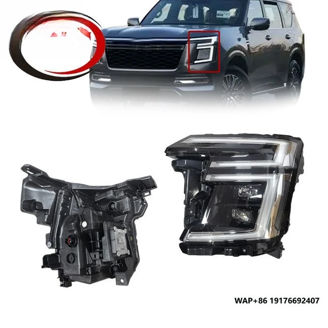 CZ New Car Accessories LED Headlight Assembly With Lens GCC for ‘Nissan Patrol Y63 2025 2026 26060-7KA0A 260107KA0A