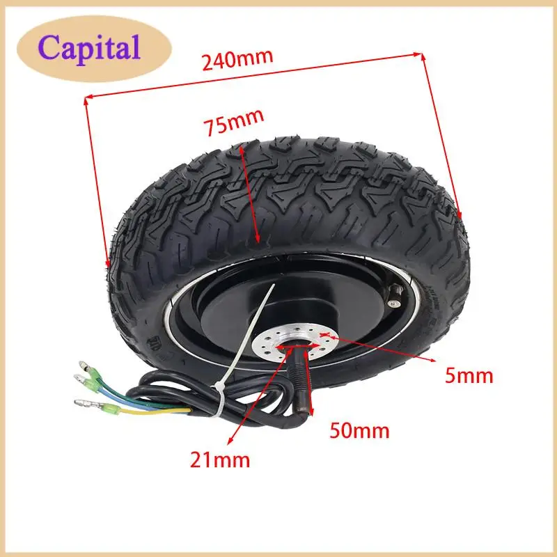Pneumatico a vuoto HOT 85/65-6.5 con motore mozzo 48V 1000W per accessori ruota anteriore scooter elettrico KUGOO G-Booster