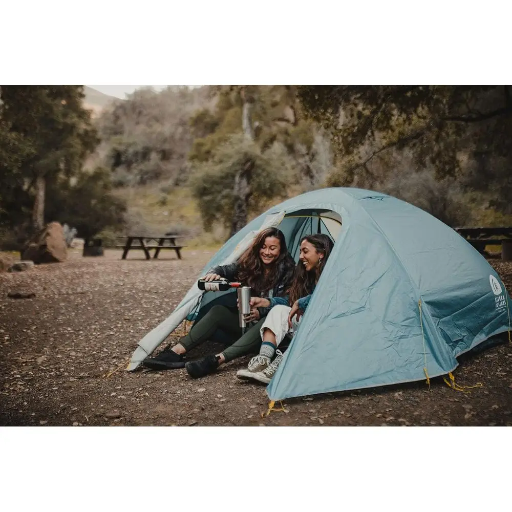 Ultralight Backpacking Tent with Polyester Cover, Dual-Door & Vestibules, Compact Storage Bag Included