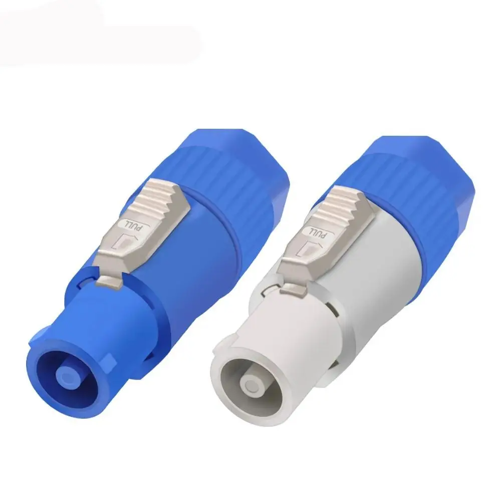 20A Powercon Connector 250V 3 PIN NAC3FCA NAC3FCB AC Male Plug Socket Blue White Stage Light LED Power Cable Plug