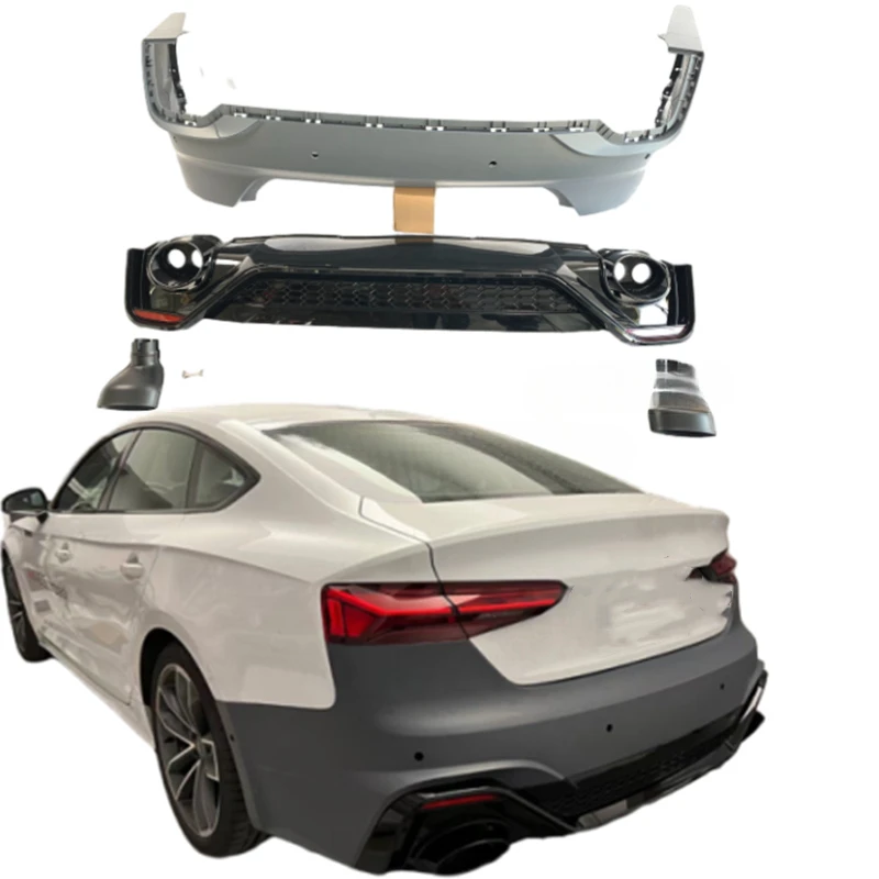 

For Audi A5 2020 2021 2022 2023 Car Bumpers Accessories RS5 Style Rear Bumper