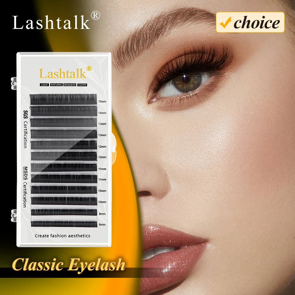 Lashtalk-extensiones de pestañas clásicas individuales, 12 líneas, suministros de Nagaraku, visón falso, Clios, maquillaje Natural, envío gratuito