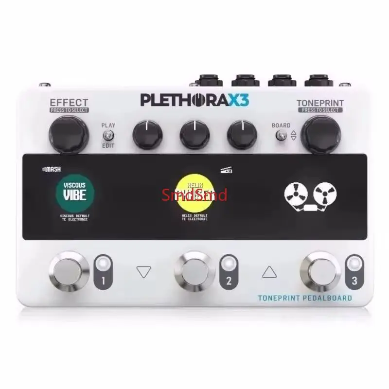 Plethora X3 Compact TonePrint Integrated Effects Pedal with 75 TonePrint Slots Per Effect and 3 MASH Footswitches
