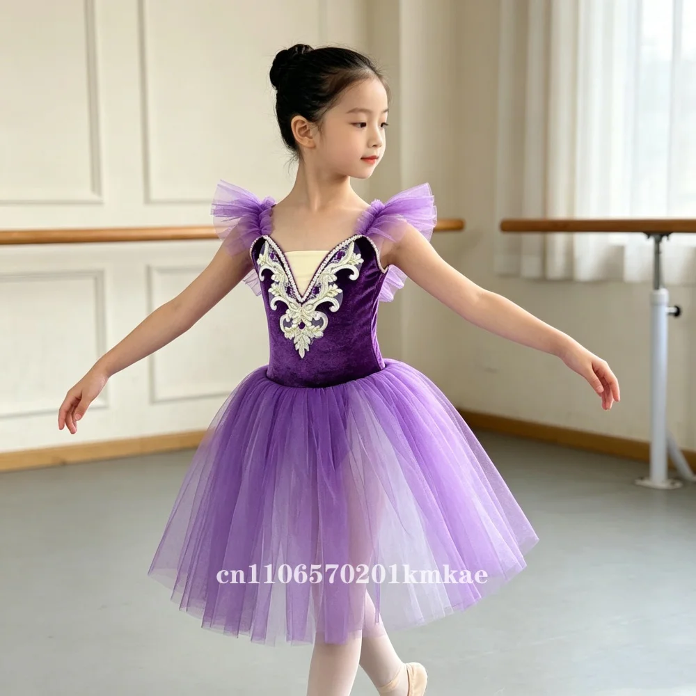 Children's Ballet Skirt Girls Dance Skirt Children's Program Collective Performance Costumes Dance Performance Costumes