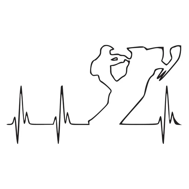 

14.9CM*8.4CM Adventure Snowmobile Heartbeat Vinyl Motorcycle Decal Car Sticker for Lexus Stickers