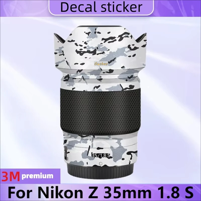 

Z35/1.8 S наклейка для объектива камеры, защитная пленка, виниловая наклейка для Nikon Z 35 мм 1,8 35 f1.8 f/1.8 35/1.8S 35 мм/1.8S