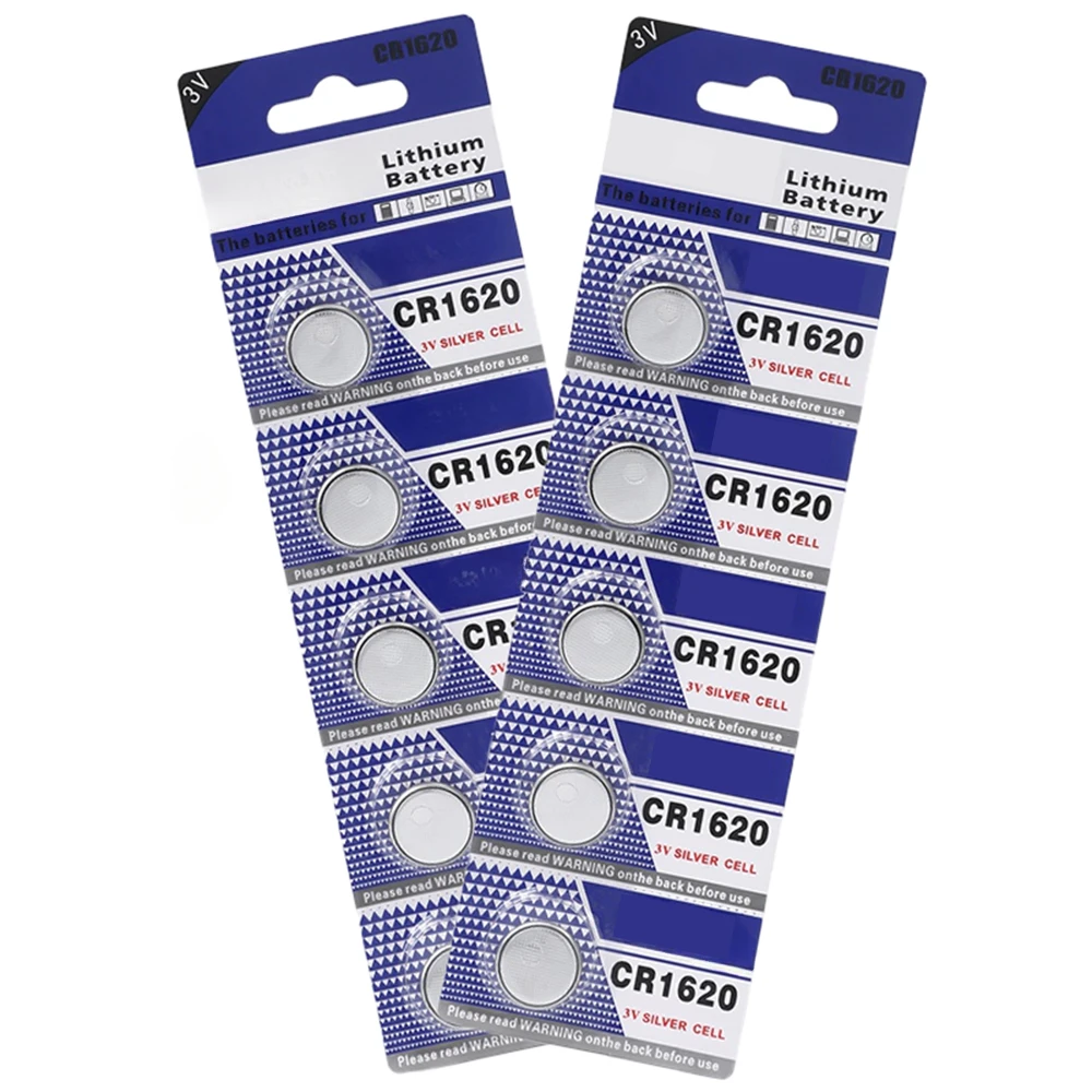 CR1620 DL1620 BR1620 ECR1620 5009LC LM1620 KCR1620 3V Lithium Button Battery 30mAh Coin Cell Watch Batteries