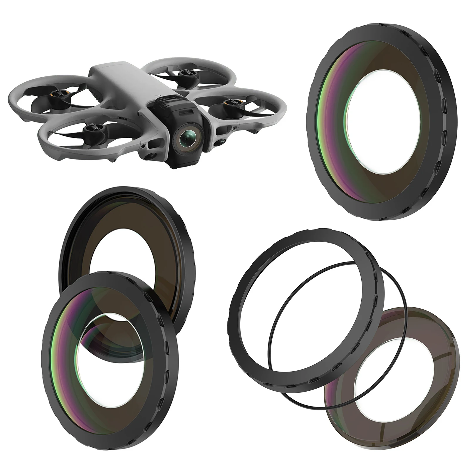 Optical Glass Replacement Lens for DJI Avata 360 Panoramic Drone Multi-layer Coating High Transmittance Scratch Resistant