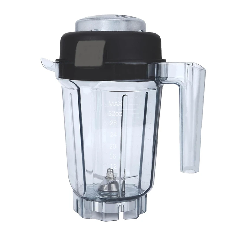 For Vitamix Blender Pitcher 32Oz With Mini-Tamper, Compatible For Vitamix 5000 5200 6300 7500 Pro Etc Blender