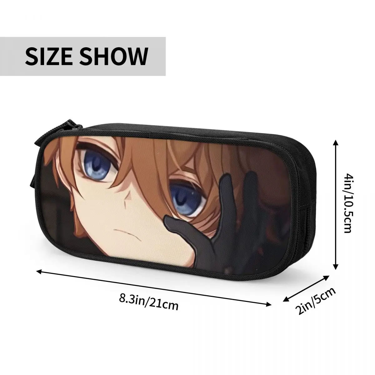 Childe Genshin Impact Game Pencil Case Anime Pencil Pouch Pen Box for Student Large Storage Bag Students School Gift Stationery