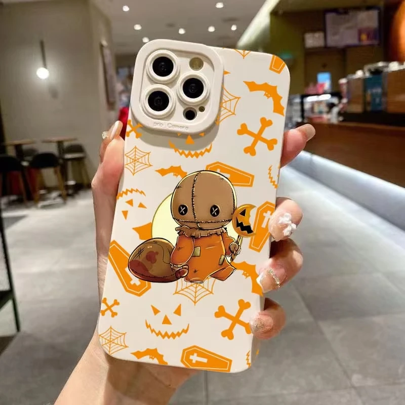 ハロウィンゴーストキャッスル柄スマホケース Apple iPhone 17 16 15 Pro Max 14 Plus 13 12 11 17Air 16E ソフトカバー