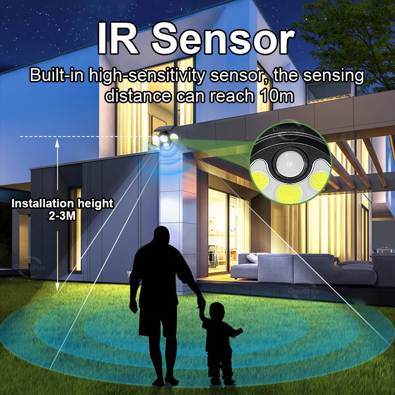 LED Solar Landscape Light Outdoor IP65 Waterproof Solar Light with 3 Modes Solar Garden Spotlight for Courtyard Lawn Walkway