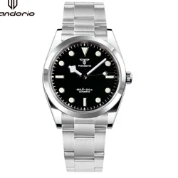 Tandorio Sapphire Crystal Classic 36mm/39mm Stainless Steel Mechanical Automatic Men Watch NH35A PT5000 Movt Wristwatch Luminous