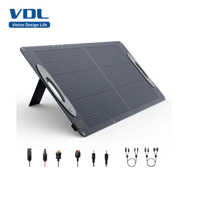 VDL SC0101 100W Foldable Solar Panel Solar Module 18V Portable Solar Charger, Waterproof IP68 for Power Station Rv Camping