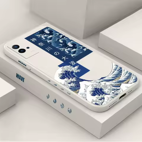 Fashion Japan The Great Wave Off Kanagawa Case For Samsung Galaxy S24 S21 S20 Fe S22 S23 Ultra Plus 5G S10 S9 Plus S10E 4G Cover