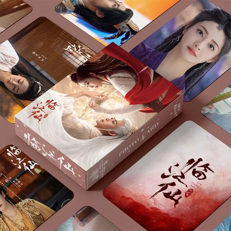 

55 Pcs/Box Lin Jiang Xian Laser Lomo Cards Bai Lu & Zeng Shunxi Characters Holographic Photo Card for Collectors