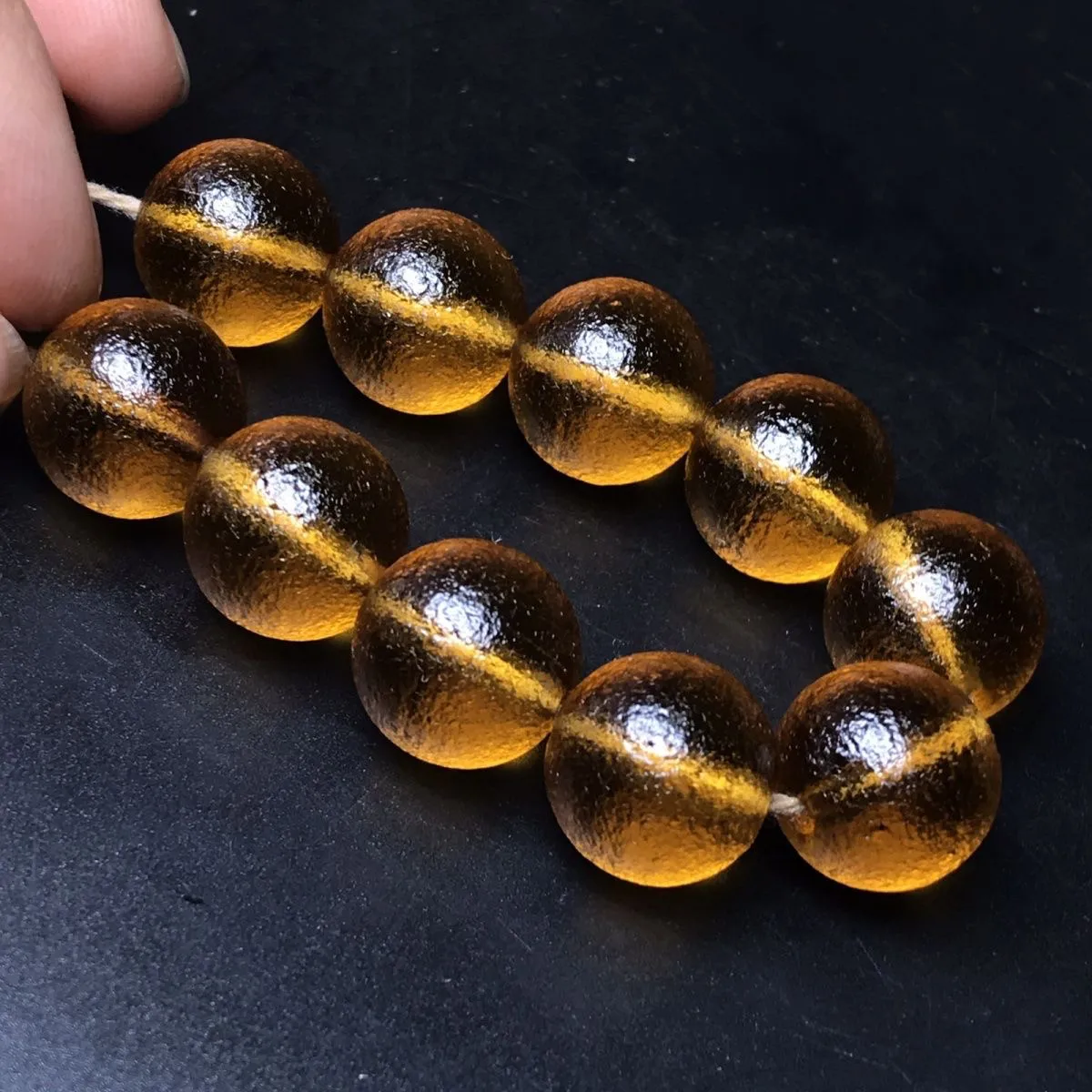 (10 pcs) Special hot sale Nepal return old-fashioned pulp ice coffee color old glazed beads string accessories beads