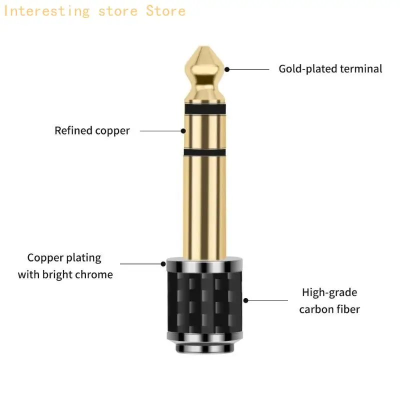 Kopfhörer-Stecker-Konverter-Adapter 3,5 mm auf 6,35 mm Metallstecker 6,35 auf 3,5 55KC – Detail 5