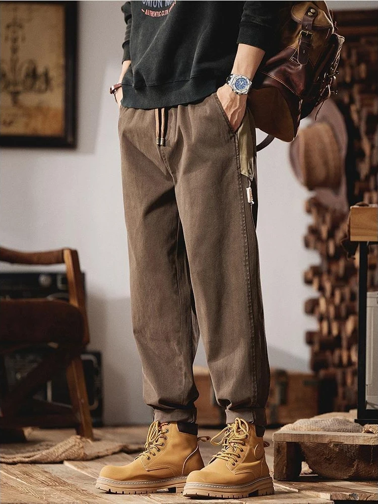 

Color Blocking Spring Summer Baggy Men's Cargo Pants Designer Aesthetic Cheapest New in Street Luxury Emo Long Male Trousers