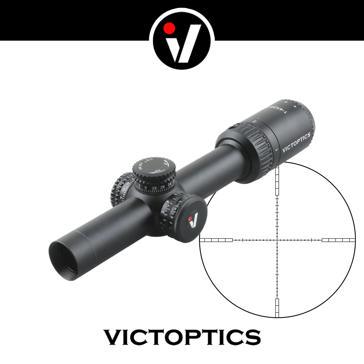 

VItoptics 1-4X20 IR LPVO SFP Riflescope True 1x Power 24.5mm Monotube for Game Hunting