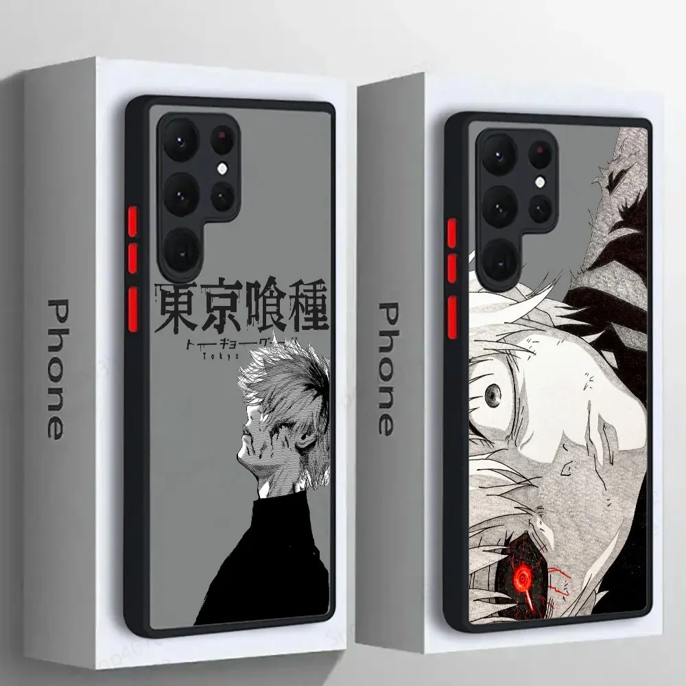 

Tokyo Ghoul Anime Hot S25 Ultra Case For Samsung Galaxy S25 S24 S23 S21 S20 FE S22 Plus 5G Note 10 20 Ultra Matte Phone Cover