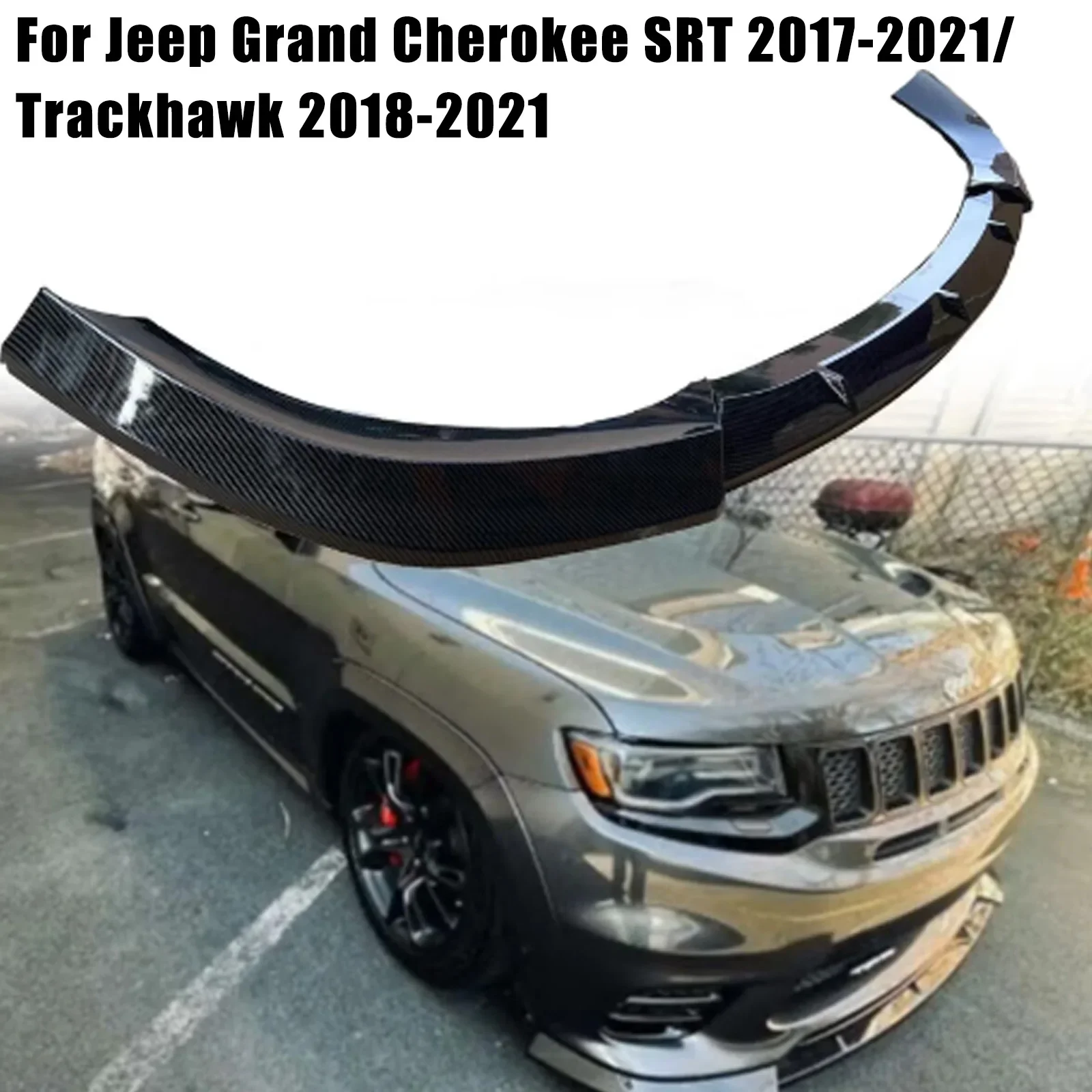 Frontschürze Lippe Für Jeep Grand Cherokee Trackhawk 2018-2021/SRT 2017-2021 Splitter Diffusor Spoiler körper Kit Auto Zubehör