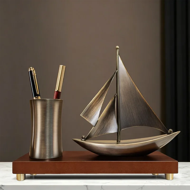 Decorative desktop prosperous business leaders attract wealth, high-end cabinet ornaments
