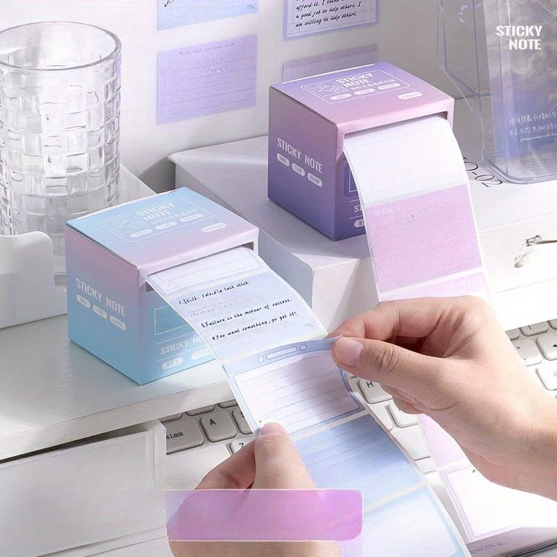 256 Pull-out Sticky Notes for Students with High Aesthetic Value Fully Adhesive Special for School Students Error Note Paper