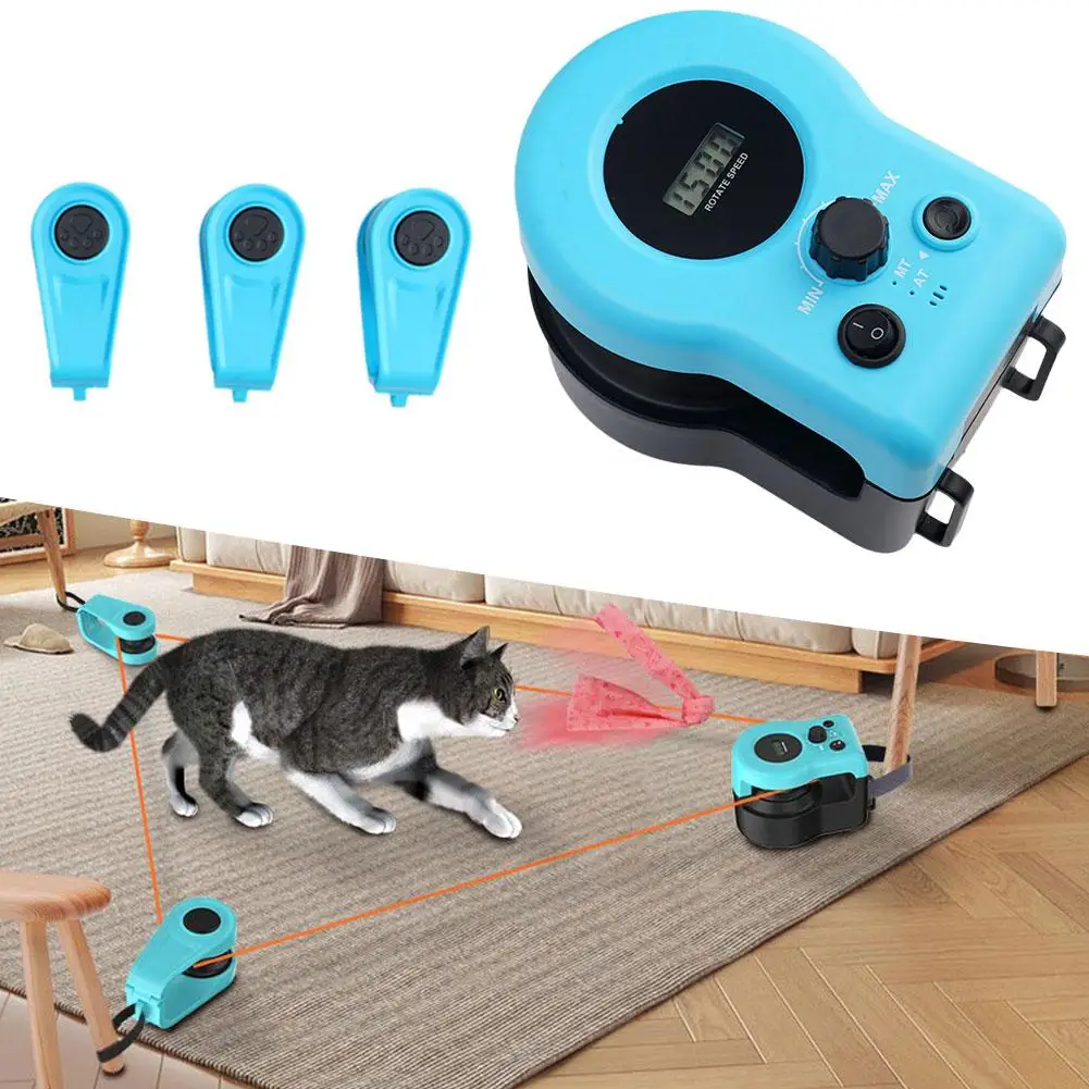 Electric Funny Cat Toy Cat Weight Loss Artifact Feather Running Remote Pet Cat Supplies Toy Control Interactive T2P9