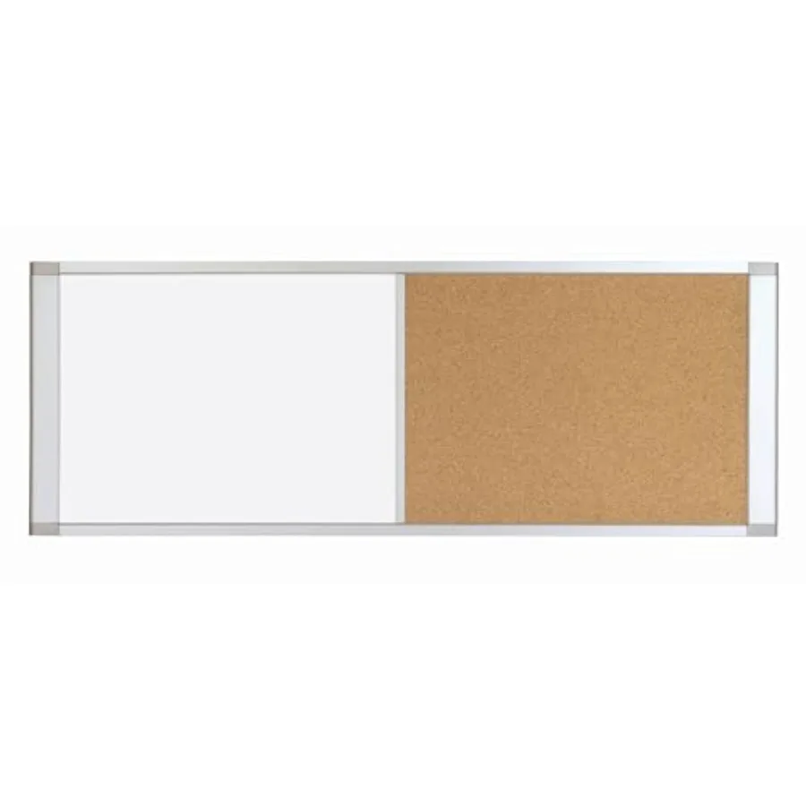 

Персональная комбинированная доска для записей и заметок с магнитной поверхностью, сверхширокая, 18 x 36 дюймов, алюминиевая рама XA10003700