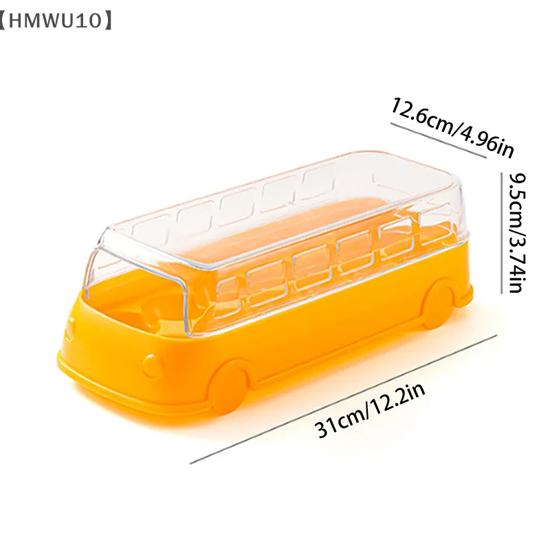 Creative Bus Shape Egg Storage Rack Refrigerator Egg Storage Box Egg Basket Container Organizer Large Capacity KitchenContainer
