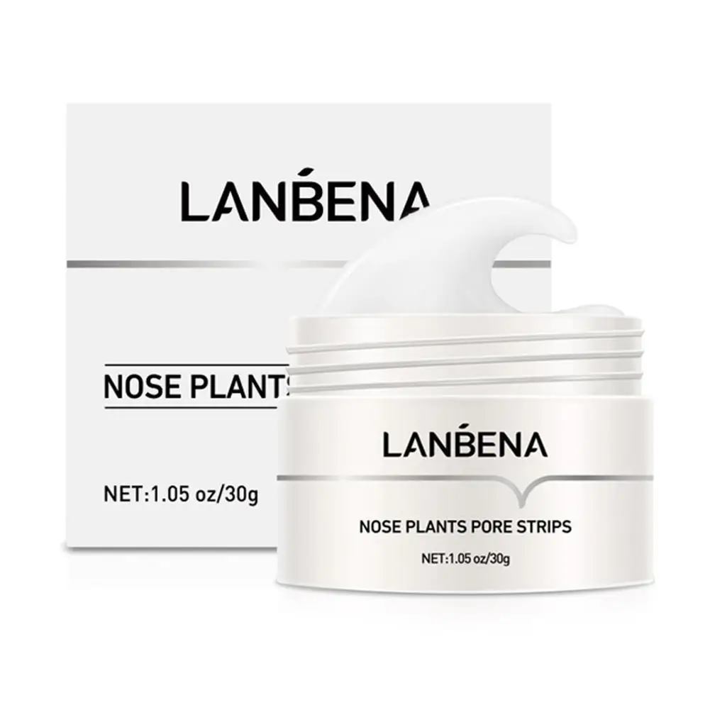 Средство для удаления черных точек LANBENA, крем, бумажные полоски для очистки пор в носу, блестящие черные точки, грязевая маска, лечение и уход за кожей