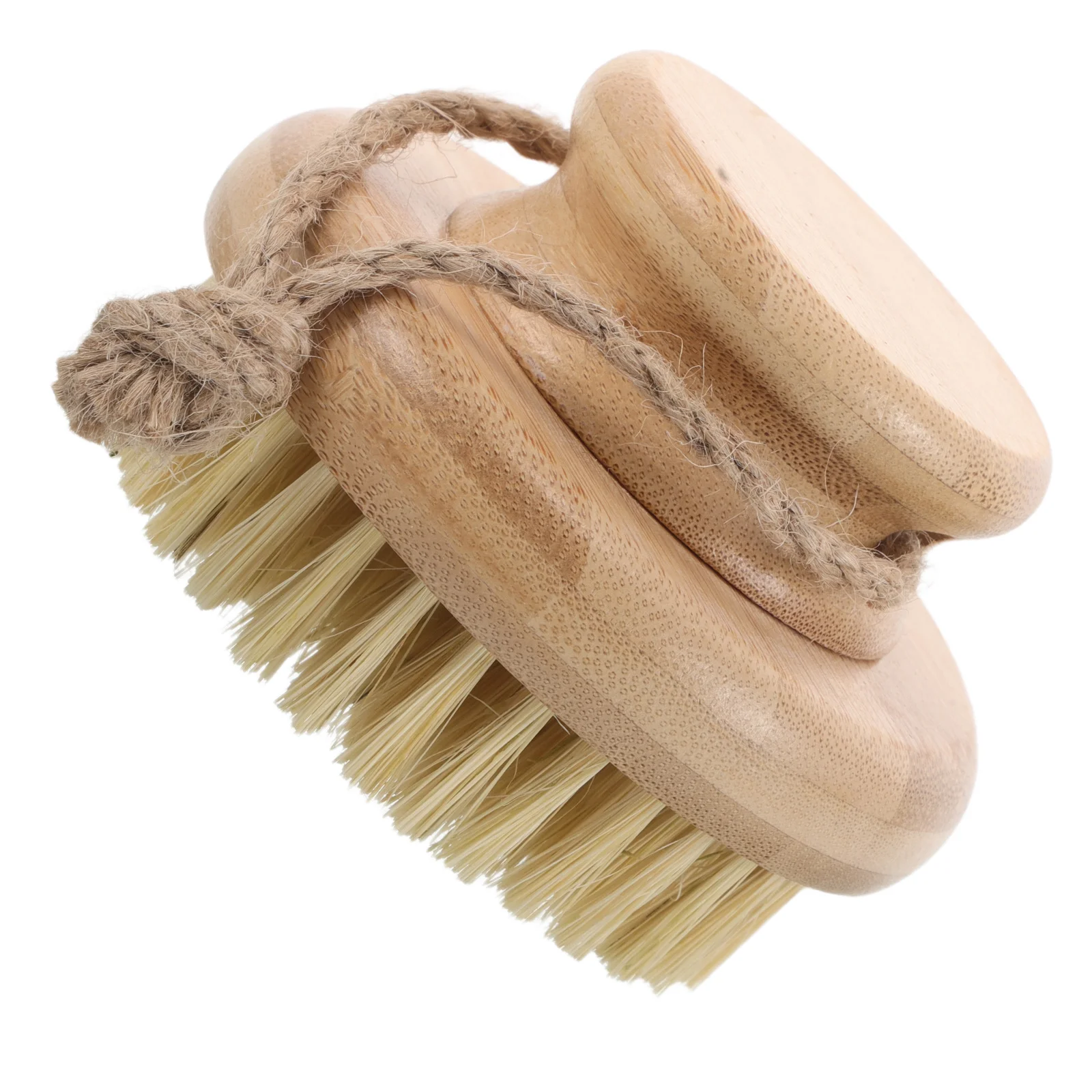 

Premium Bamboo Shower Brush with Sisal for Body Exfoliation Back Scrubbing Dry Brushing Skincare Routine Daily Use