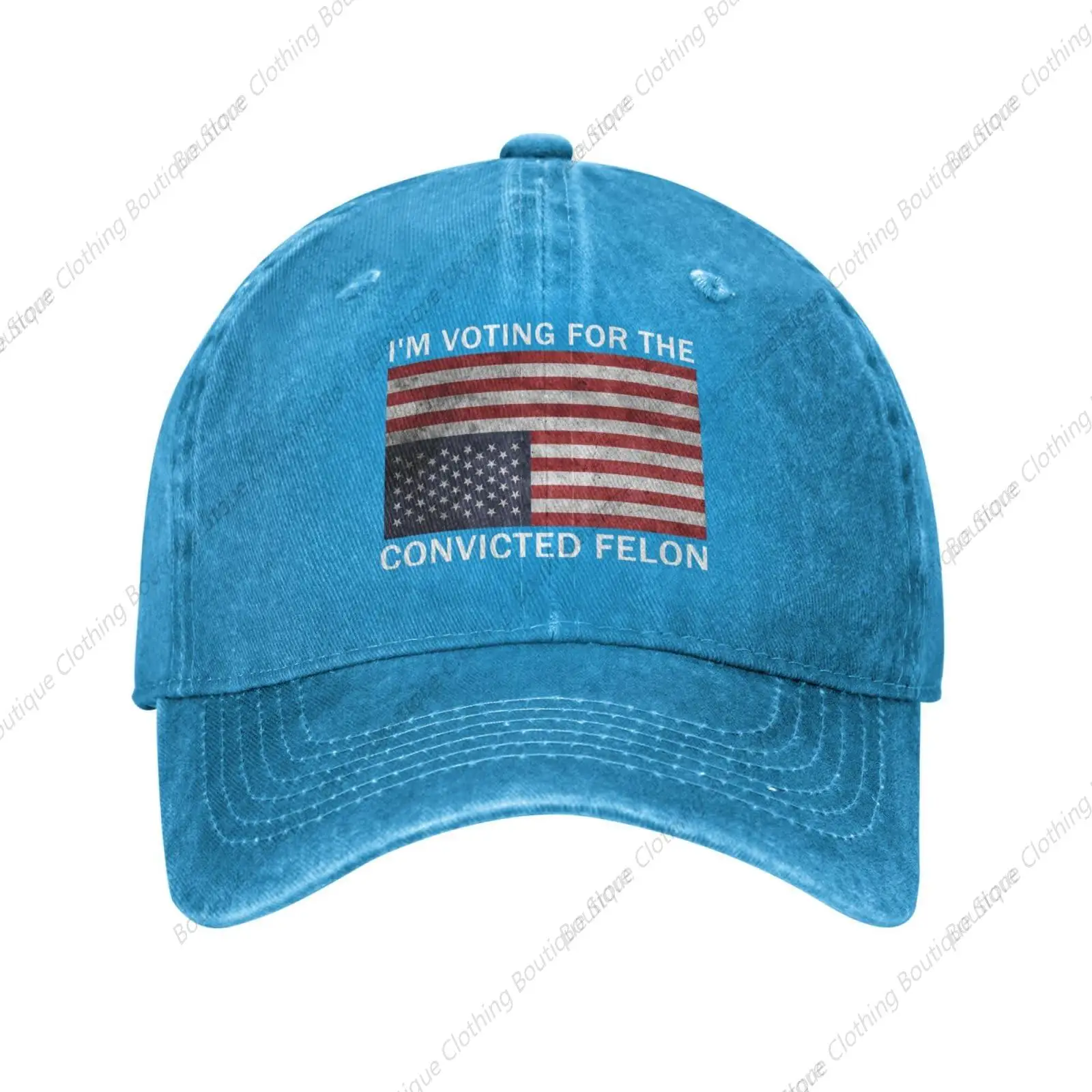 

Ositerpz I'm Voting for The Convicted Felons Cap for Women Dad Hats Vintage Cap Blue