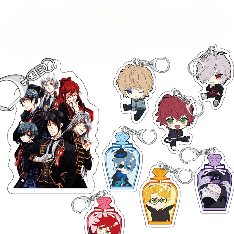 Hot Style Animation Derivatives Key Chain Baldroy Roy Sebastian·Michaelis Ciel Phantomhive Creative Brithday Present for Friend