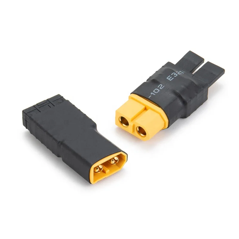 

10 PCSAmass XT60 to TRX Plug Adapter No Wire Converter Male to Female Connector for RC Drone Lipo Battery