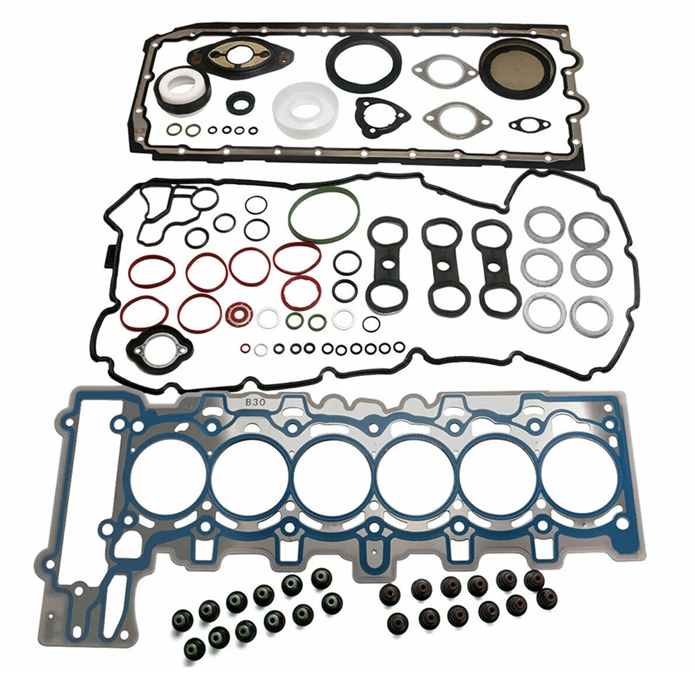 Full Engine Gasket Set For BMW 328i E90 E91 E92 N52B25 2.5L DOHC N/A 11127526040 11127581215 11127555310 11127548921