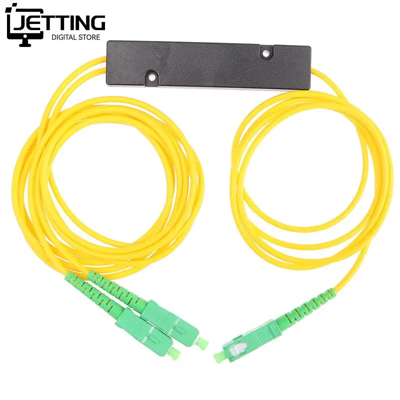 1Pc 1x2 FTTH Fiber Optic Splitter 1 Point 2 Fiber Optic Splitter Box Tapered 1 To 2 Splitter Box SC/APC Computer Accessories