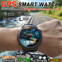 2025 For Huawei New Outdoors Military GPS Smart Watch Men 170+Sports Compass 10ATM Waterproof 730mAh High Battery HD Call Watch